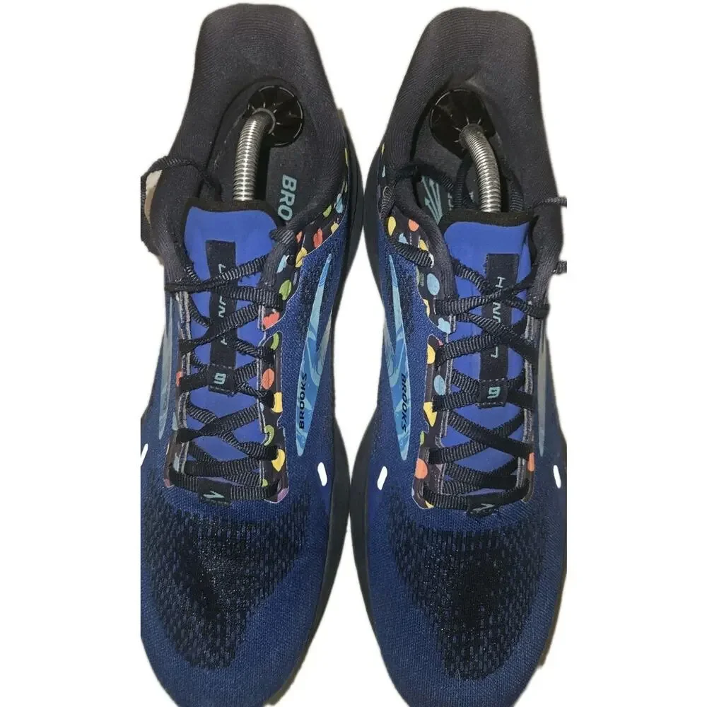 Men's Brooks Launch 9 Blue Trix Lucky Charm Running Shoes Sneakers Size 12 M